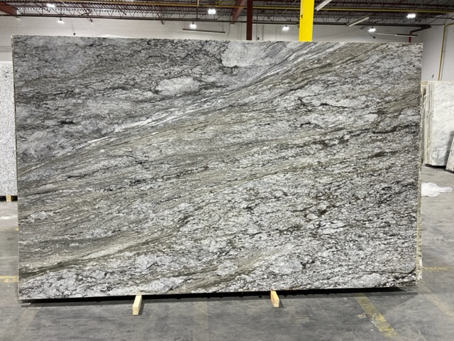 Blue Dunes 3181 - Granite & Quartzite - 126″ x 79″ - Grey Brown Green