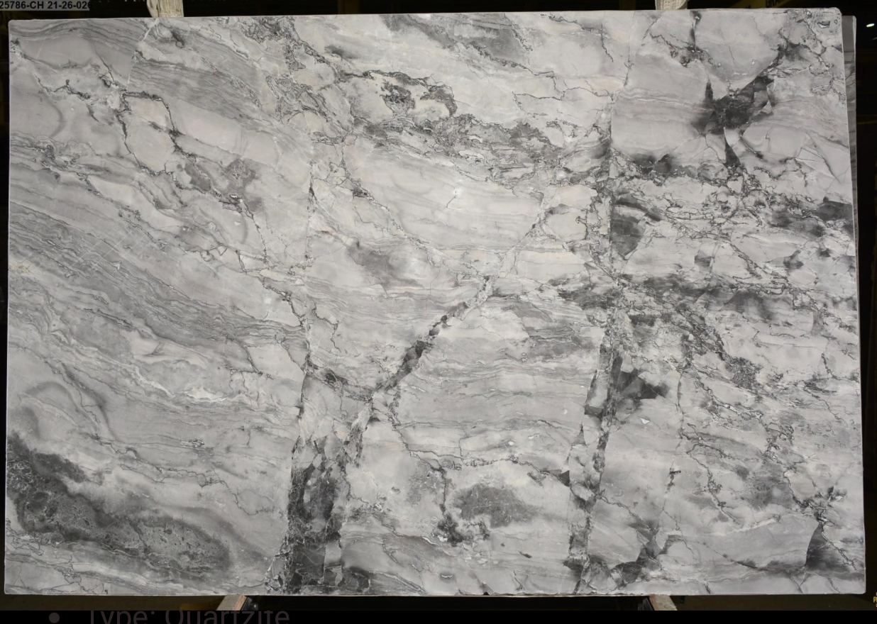 Raffaello 25681 - Granite & Quartzite - 118″x 80' - White Grey