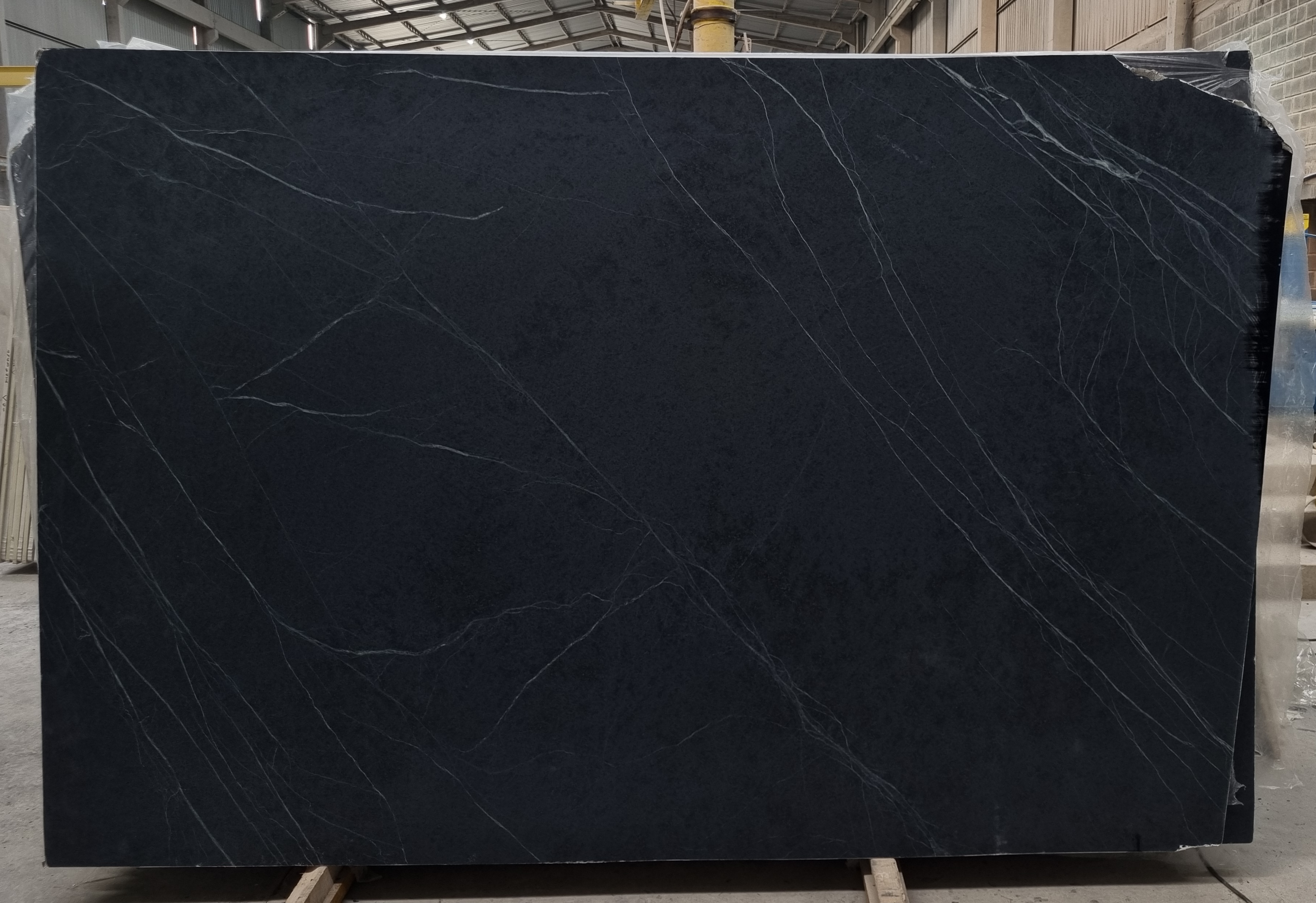 Black Soapstone Honed # 447 - Granite & Quartzite - 125'x 80' - Black 