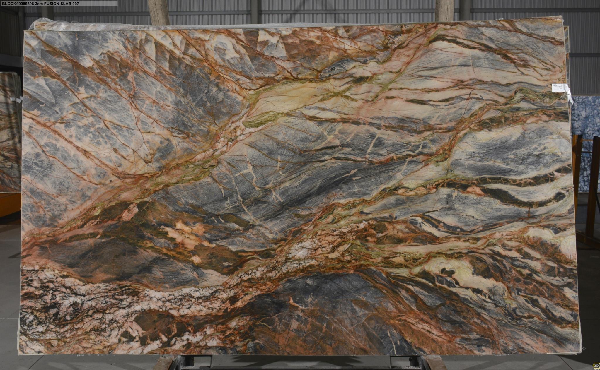 Baccarat 2 cm - Granite & Quartzite - 132'x79' - Blue, Gold 