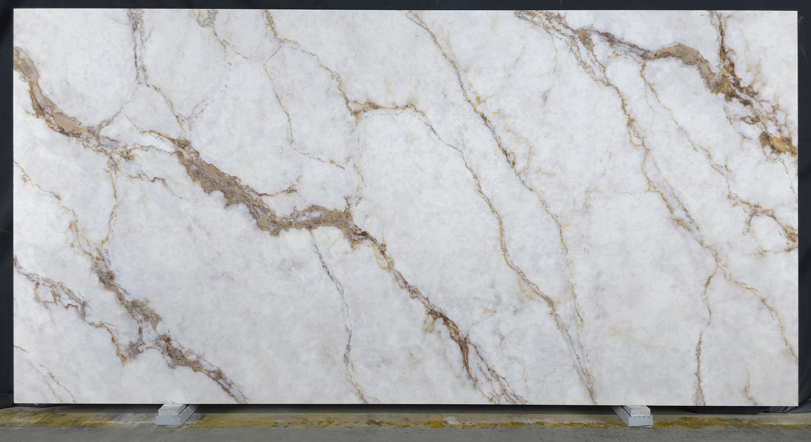 Elika  LS 9001 - printed Quartz  - OFF WHITE GREY GOLD