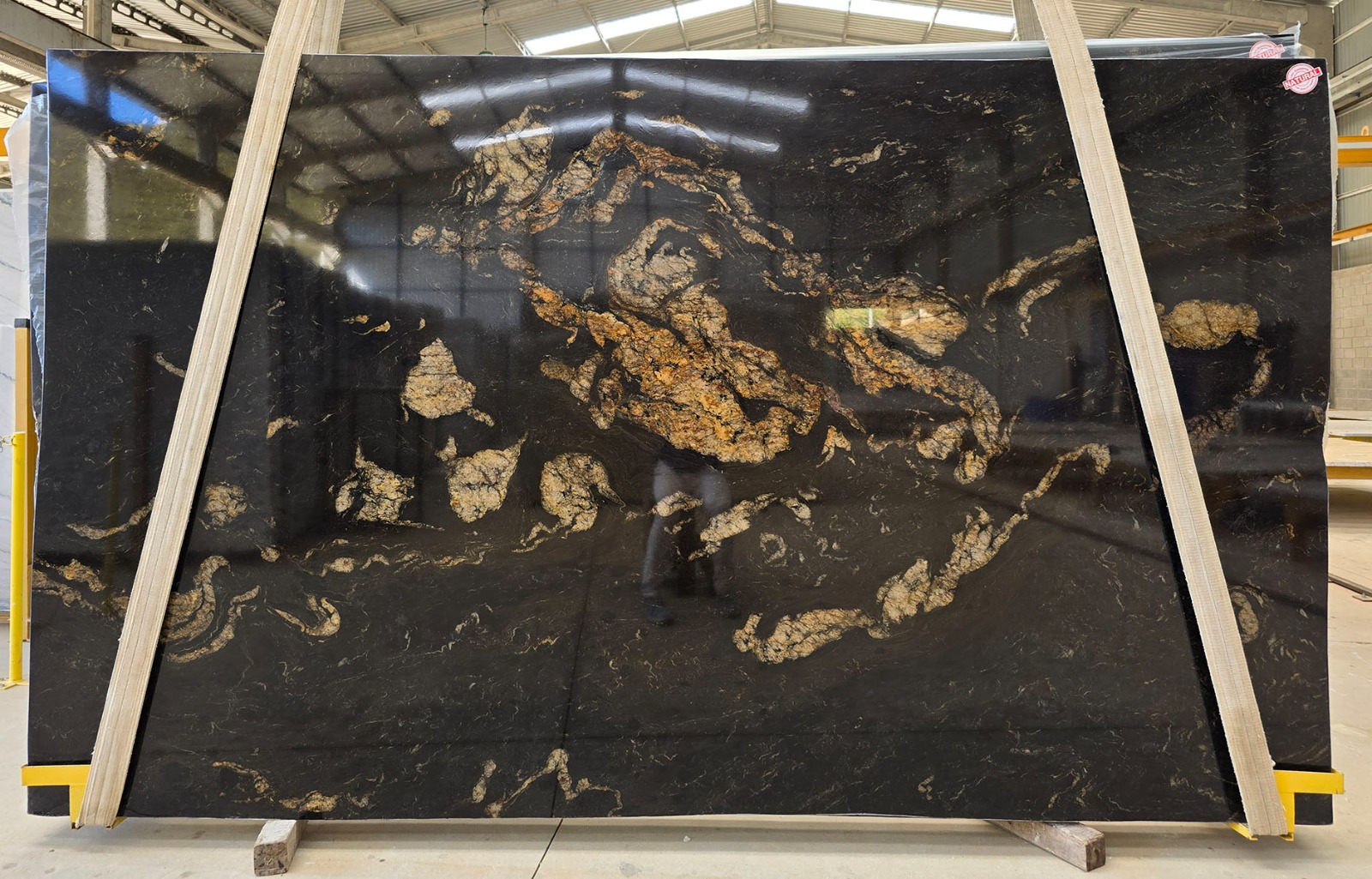 Titanium Gold Leathered  - Granite & Quartzite - 134'x79' - Black Gold